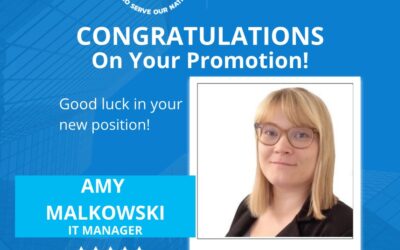 Congratulations To Amy Malkowski on Her Promotion!